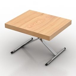 Wooden Folding Seat 3d model