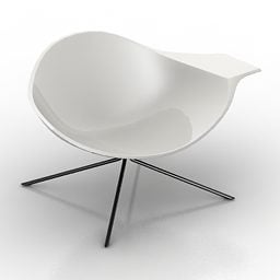 Mẫu ghế bành nhựa nghệ thuật 3d