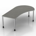Office Work Table Curved Shape