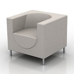 3д модель кресла Smooth Style Cube