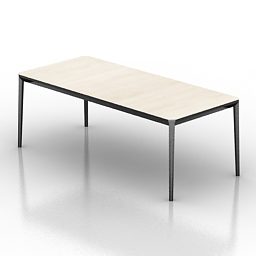 Office Mdf Rectangle Table 3d model