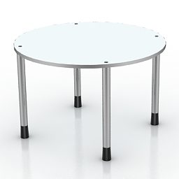 Restaurant Round Table 3d model