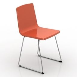 3д модель пластикового стула Ikea