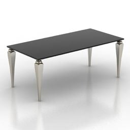 Rectangle Black Table Capriccio 3d model