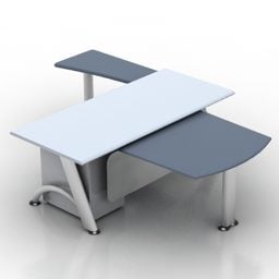 Office Corner Table 3d model