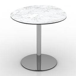 Round Table Marble Top 3d model