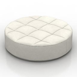 Round Footstool 3d model