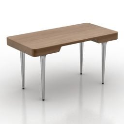 Modern Wood Table Capellini 3d model