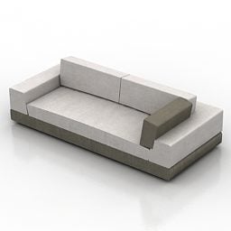 Model 3d Kain Sofa Minimalis Modern