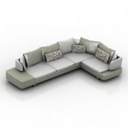 Corner Sofa Opus 3d model