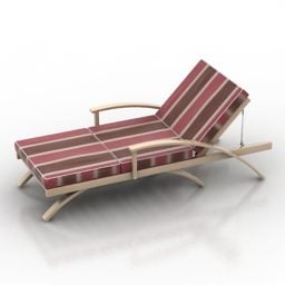 Beach Lounge Chair דגם תלת מימד