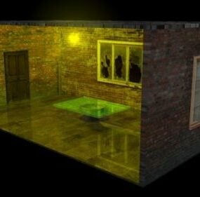 Green Light Room 3d model