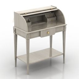Bureau Vintage Console Table 3d model