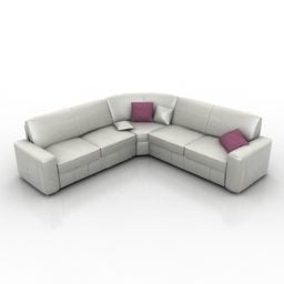 ספה Iden Corner Style דגם תלת מימד