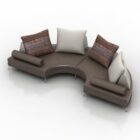 C formet sofa
