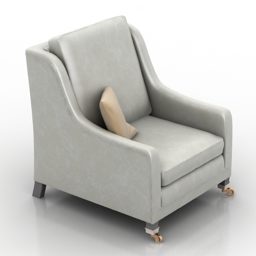 Wing Back Armchair Horatio 3d model