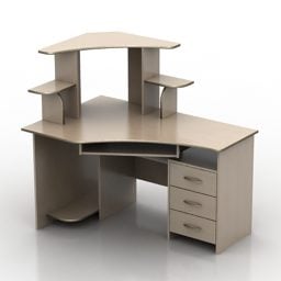 Home Working Pc Table 3d model