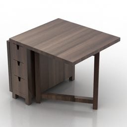Bord Skrivebord for hjemmearbeid 3d-modell