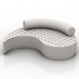 Modern Curved Sofa Marilen 3d model