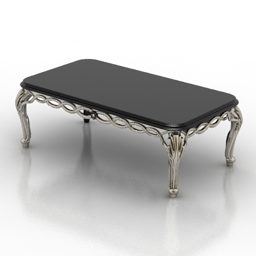 Table rectangulaire classique Chelini modèle 3D