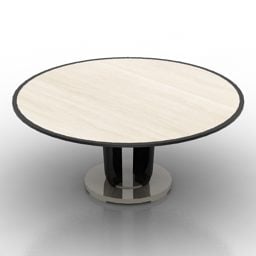 Dinning Table Wooden Top 3d model
