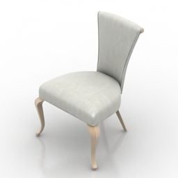 Cadeira de jantar branca para restaurante V1 modelo 3d