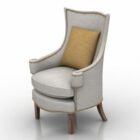 High Back Wing Armchair