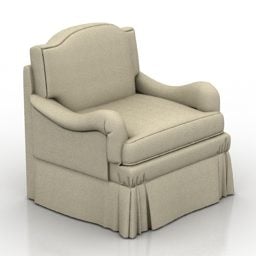 1д модель антикварного кресла Hickory V3
