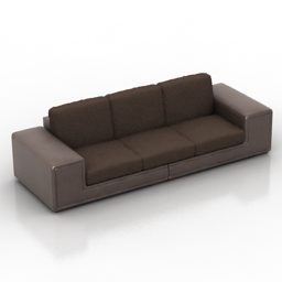 3 Seaters Sofa Sonoma Furniture 3d model