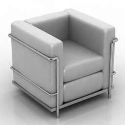 Cube Armchair Modern Furniture 3d model