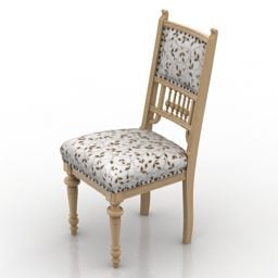 Country Restaurant Chair 3D-malli