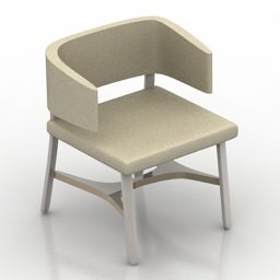 3d модель крісла Bull Back Chair
