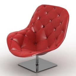 Armchair Patricia Red Color 3d model