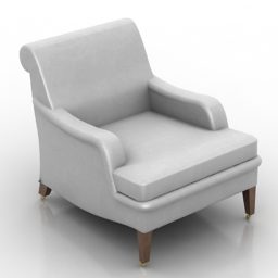 Living Room Armchair George Smith 3d model