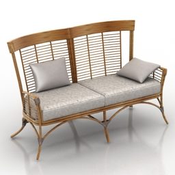 3D model tropického sedacího nábytku