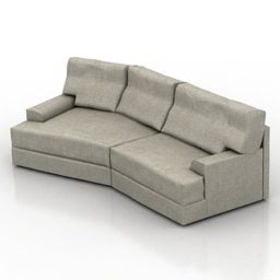 Elegant Sofa Charles Design 3d model