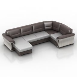Sofa Dolphin Living Room 3d model