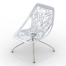 3д модель кресла Гнездо с фигурной спинкой