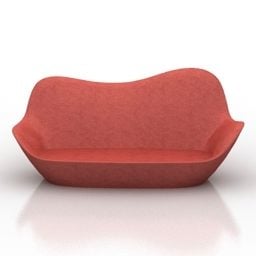 Lip Shaped Sofa 3d model