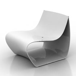 כיסא פלסטיק דגם תלת מימד