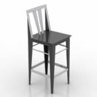 Black Painted High Chair