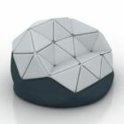 Contemporary Polygon Armchair