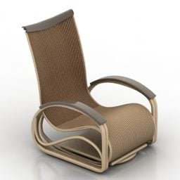 High Back Relax Armchair 3d model