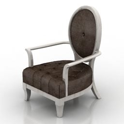 3д модель классического кресла Selva