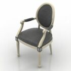 Антикварное кресло черного цвета