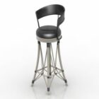 Black Bar Chair Metal Leg