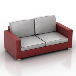 Loveseat soffa Federica 3d-modell