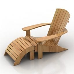 كرسي صالة للحديقة موديل 3D