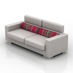 Sofa dwuosobowa Argus Model 3D