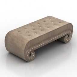 Antique Seat Upholstery 3d model